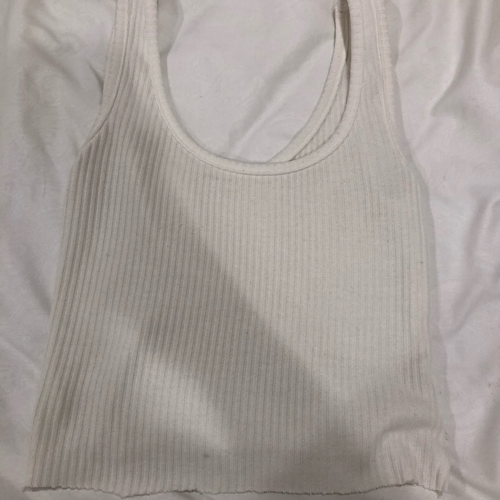 white tank top